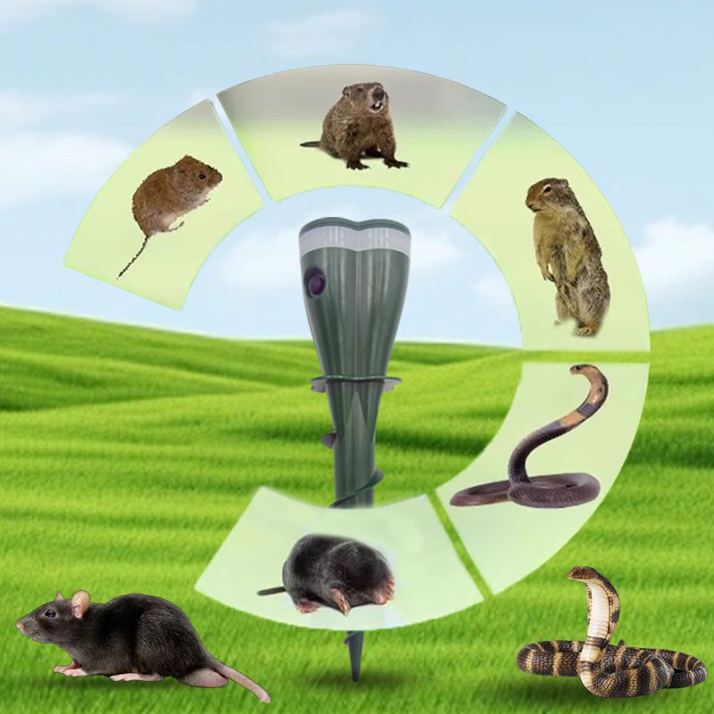 🌱⚡ SPAREN SIE 50%! Solarbetriebener, wasserdichter Schraub-Wühlmausschreck – Schützt Rasen & Beete ohne Chemie 🐭🚫