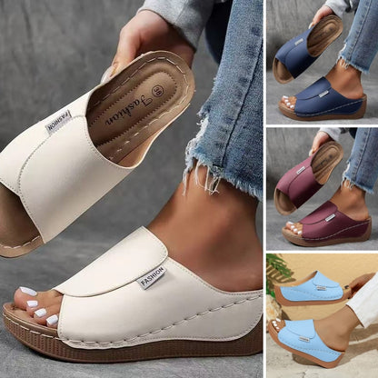 👡✨ 2026 Damen Freizeit-Pantoletten mit Keilabsatz – 50% RABATT! Stilvoll, bequem & elegant für jeden Anlass 🎉