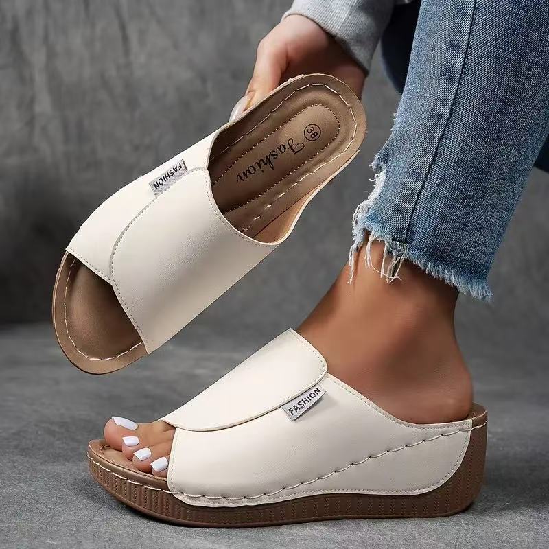 👡✨ 2026 Damen Freizeit-Pantoletten mit Keilabsatz – 50% RABATT! Stilvoll, bequem & elegant für jeden Anlass 🎉