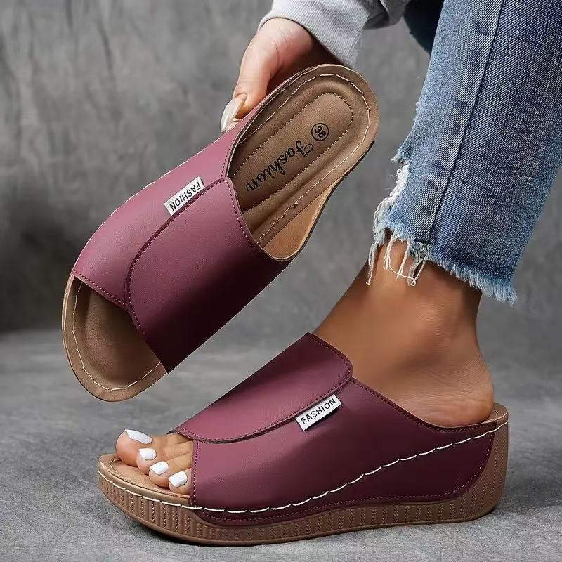 👡✨ 2026 Damen Freizeit-Pantoletten mit Keilabsatz – 50% RABATT! Stilvoll, bequem & elegant für jeden Anlass 🎉