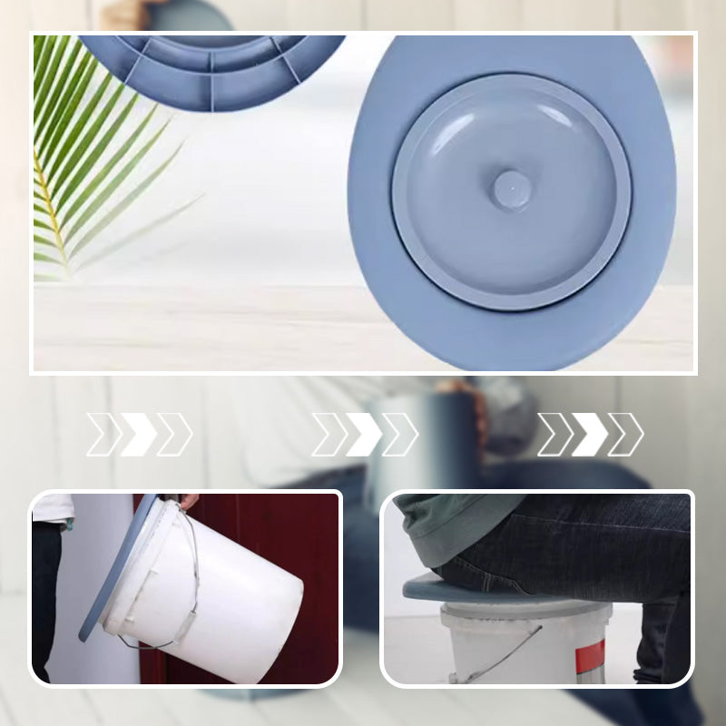 🪑 Senioren-Comfort! 🚽 Ergonomischer Toilettensitz für Eimertoiletten – Höhenangepasste Sitzposition, rutschfeste Auflage & bequeme Kontur – Perfekt für Pflege zu Hause, Nachts, Reisen & Notfall – Sicher setzen, mühelos aufstehen ✨