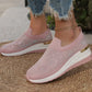 👟🔥 50% RABATT! Lässige Slip-on-Sneakers aus Mesh-Gewebe mit Strasssteinen – Atmungsaktiv, glamourös, perfekt für warme Tage 💎💨