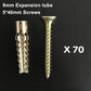 🔩📢 MEHR KAUFEN, MEHR SPAREN! Aufgerüstete gezahnte Eisen-Expansionsschraube – Extra starker Halt in Beton, Ziegel & Stein – Ideal für schwere Lasten & Bauprojekte ✨