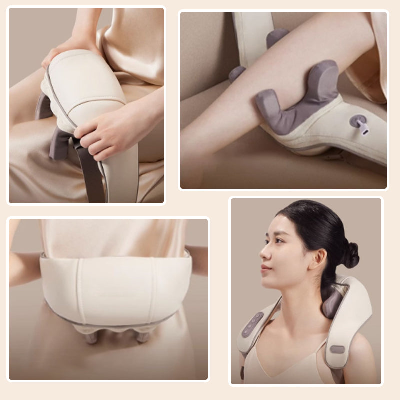 🌞Frühlingserwachen: 50% Rabatt!🔥5D Nacken- und Schultermassagegerät – Mit 48°C Infrarotwärme – Kabellos & ergonomisch – Simuliert Thai-Massage