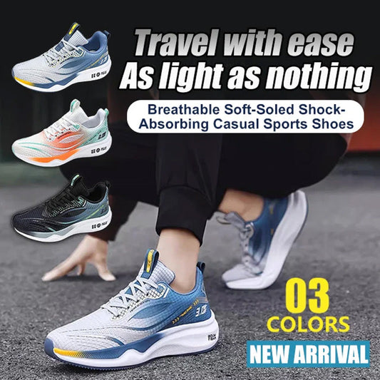 👟🍃 50% RABATT! Atmungsaktive, weiche Sohle, stoßdämpfende Sport-Freizeitschuhe – Bequem, federnd & perfekt für Alltag, Walking & Freizeit ✨
