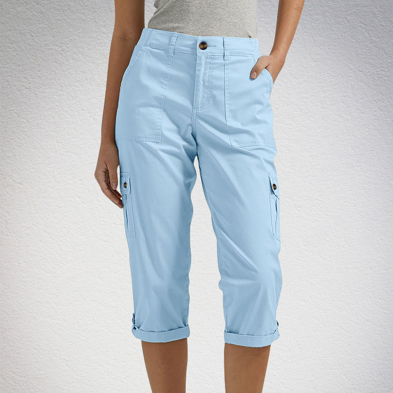 ☀️🔥 -50% SOMMER-HOT SALE! Hoch elastische Multi-Pocket Freizeitshorts für Damen – bequem, luftig & perfekt für jeden Sommertag 🌴👖✨