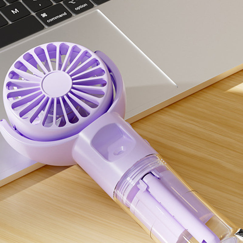 🌟 Zwei kaufen, 10% Rabatt! 💧 Tragbarer Wiederaufladbarer Handventilator mit Nebelfunktion