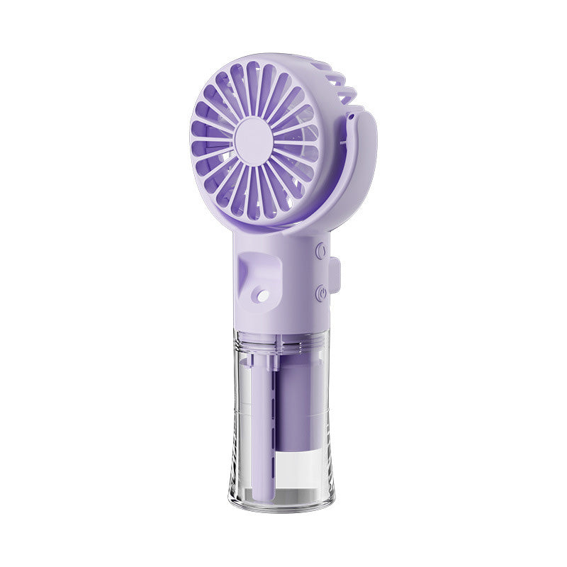 🌟 Zwei kaufen, 10% Rabatt! 💧 Tragbarer Wiederaufladbarer Handventilator mit Nebelfunktion