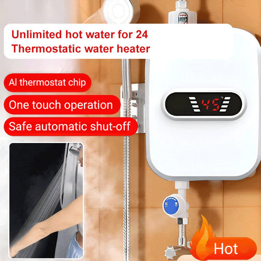 🚿🔥 50% RABATT! Thermostatischer Durchlauferhitzer – Kompakt & energieeffizient – Perfekt für Dusche, Waschbecken oder Küche – konstante Wassertemperatur, einfache Installation 💧