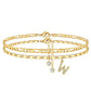 💃 LIMITED-TIME 50% RABATT! 🌹 Geschichtetes Gold-Fußgelenkarmband – Stilvoll, Funkelnd & Verstellbar ✨