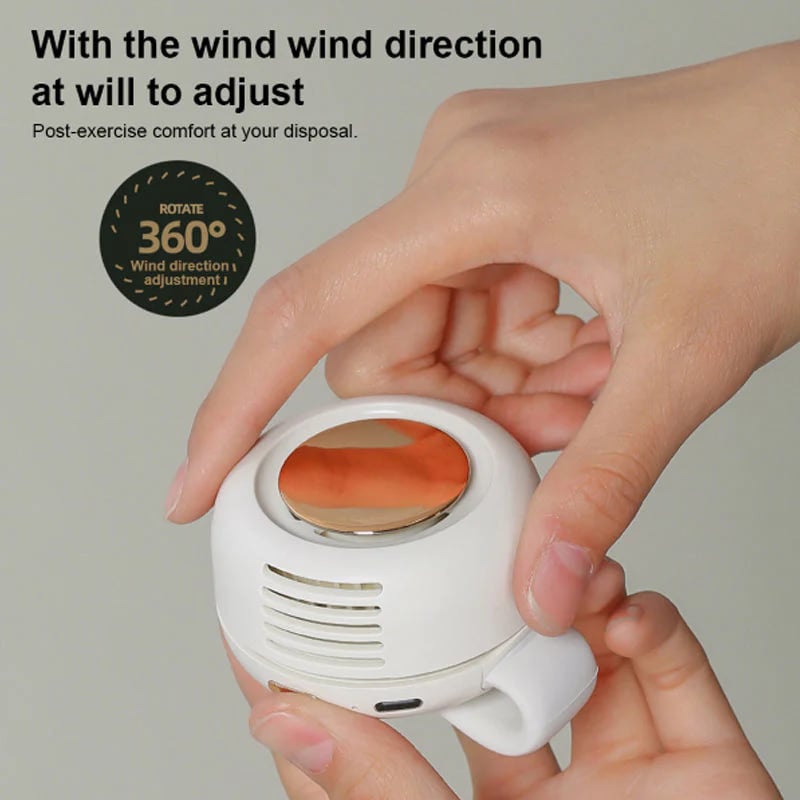 🛒 Mehr kaufen, mehr sparen! 🌬️💨 Kleiner tragbarer Clip-Halsventilator – Frische jederzeit