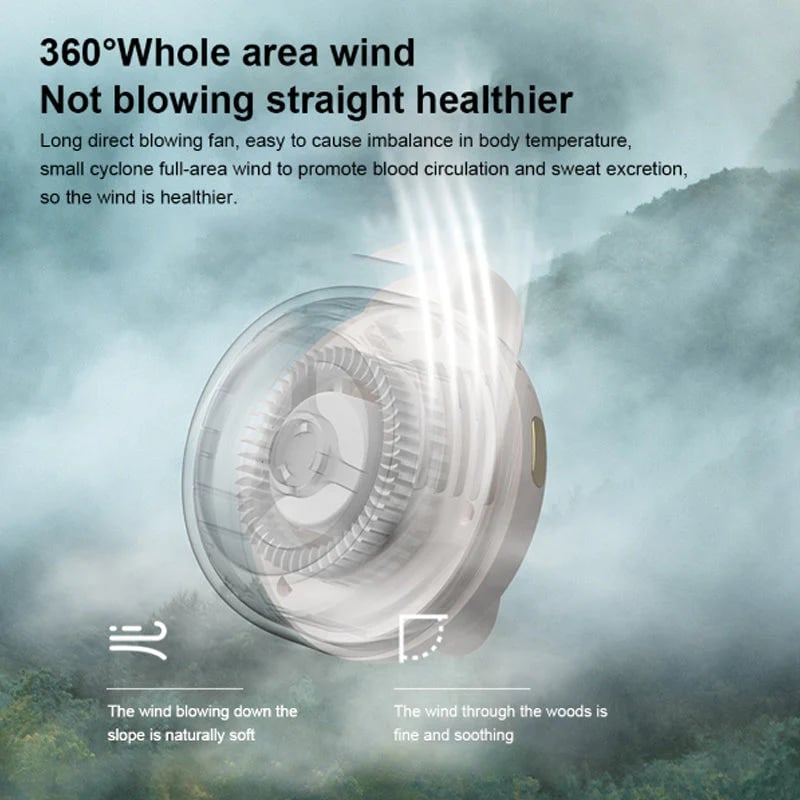 🛒 Mehr kaufen, mehr sparen! 🌬️💨 Kleiner tragbarer Clip-Halsventilator – Frische jederzeit