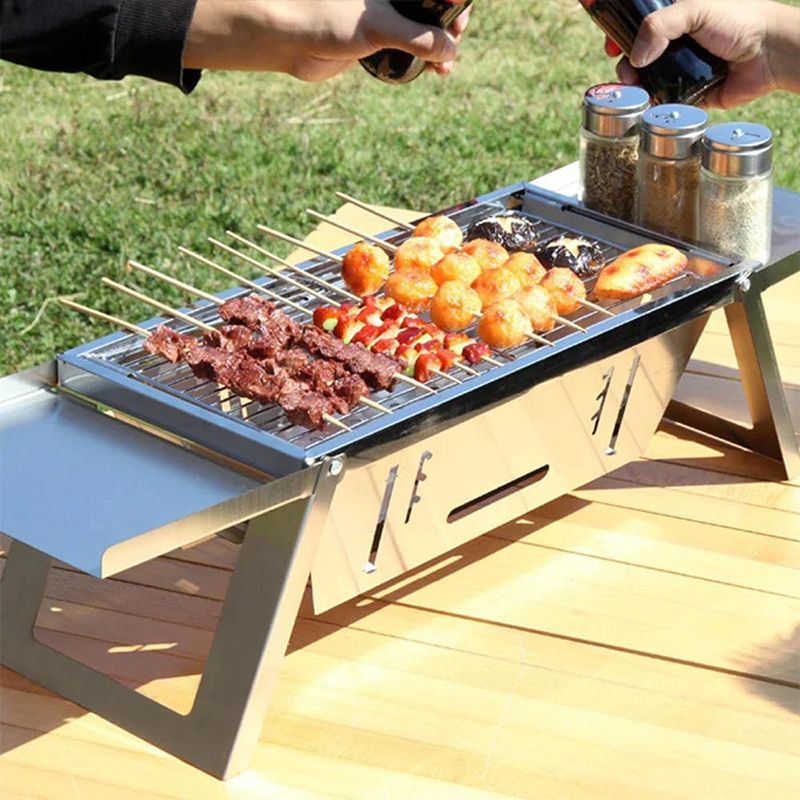 ✨✨🔥Klappbarer Edelstahl-Grill für draußen💥