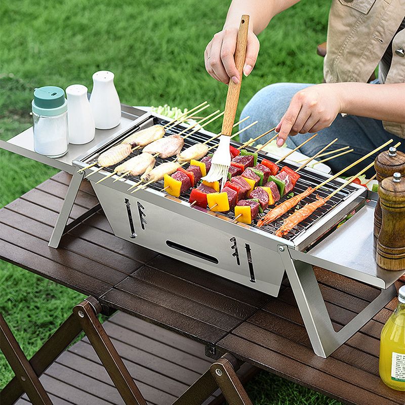 ✨✨🔥Klappbarer Edelstahl-Grill für draußen💥