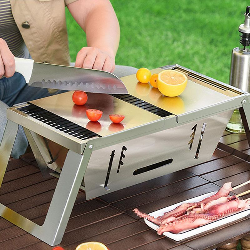 ✨✨🔥Klappbarer Edelstahl-Grill für draußen💥