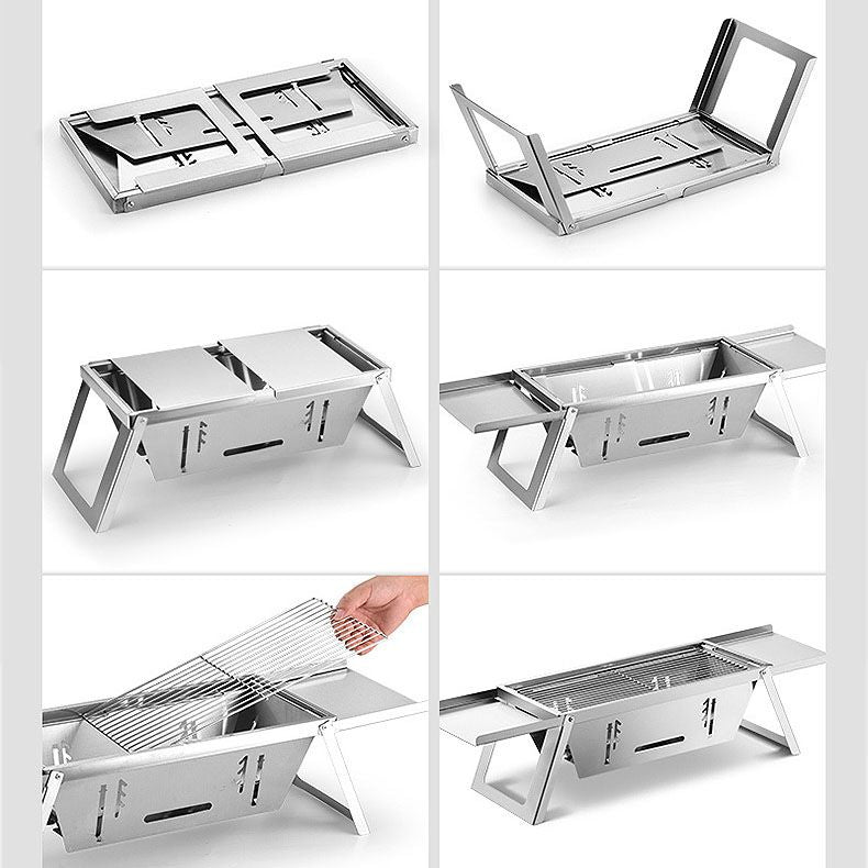 ✨✨🔥Klappbarer Edelstahl-Grill für draußen💥