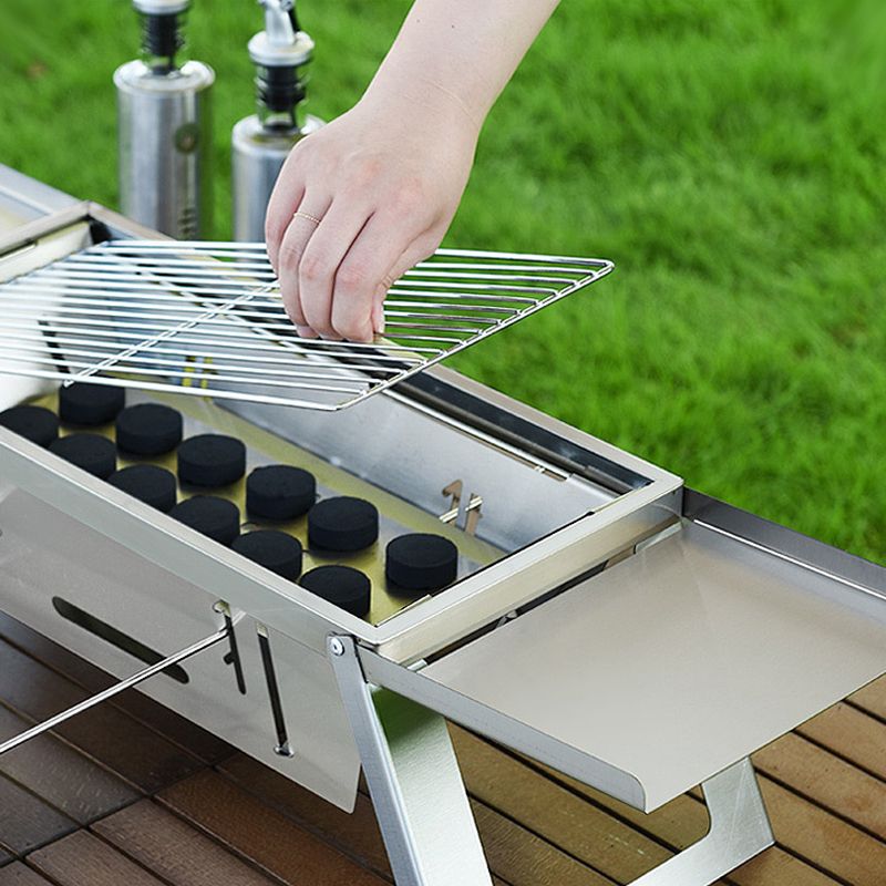 ✨✨🔥Klappbarer Edelstahl-Grill für draußen💥