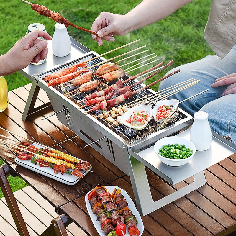 ✨✨🔥Klappbarer Edelstahl-Grill für draußen💥