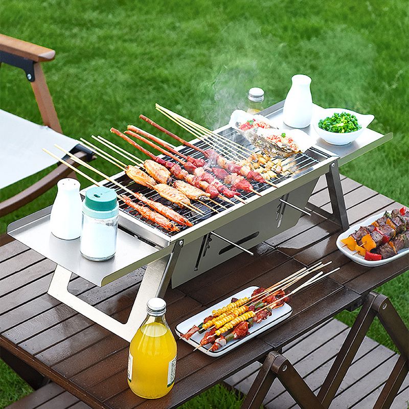 ✨✨🔥Klappbarer Edelstahl-Grill für draußen💥