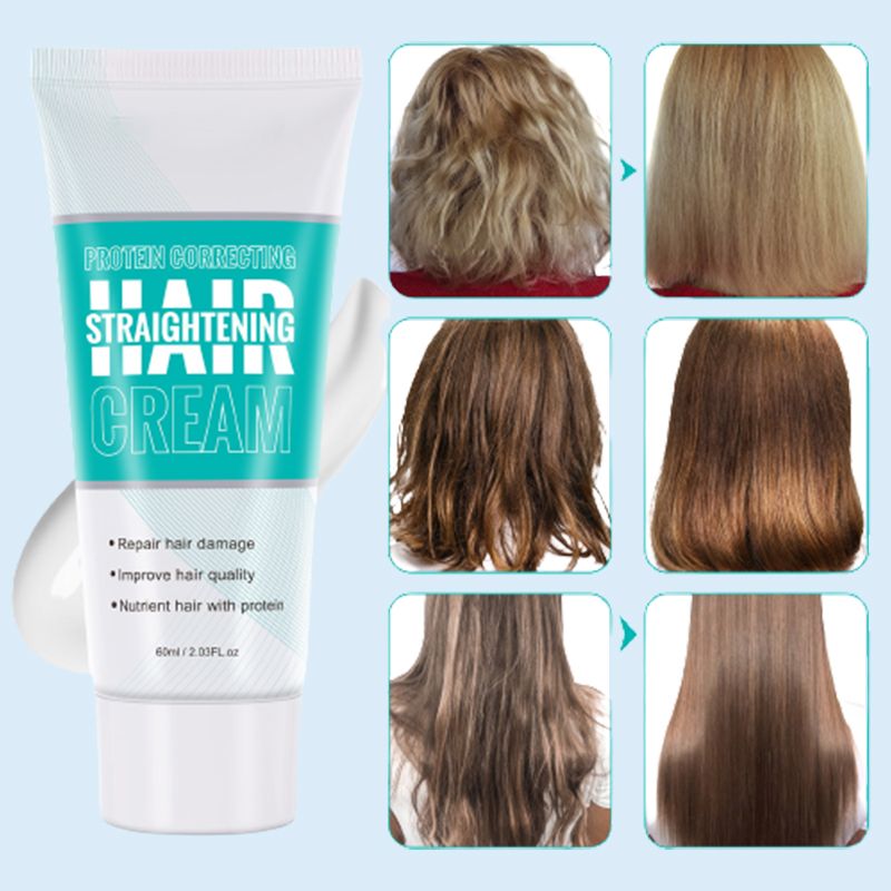 🔥Nur für kurze Zeit: 50 % Rabatt🔥Eiweißkorrektur Haare gerade Creme--Sanfte Haarpflege
