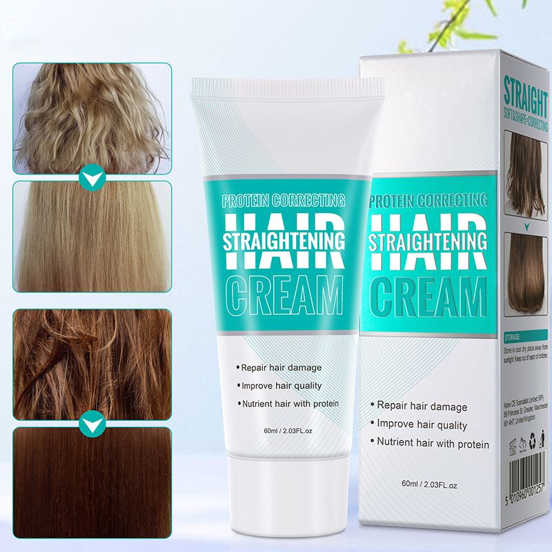 🔥Nur für kurze Zeit: 50 % Rabatt🔥Eiweißkorrektur Haare gerade Creme--Sanfte Haarpflege