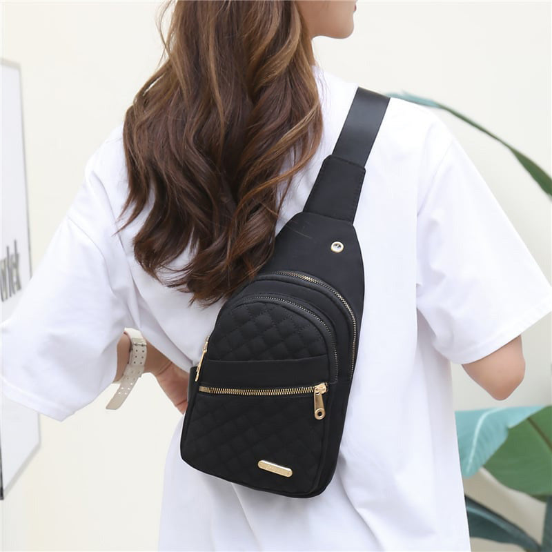 🔥 50 % RABATT ! 🛍️🎒 Leichte Metall-Brusttasche mit Reißverschluss und Kabeldurchführung – Exquisites Geschenk ✨🎁