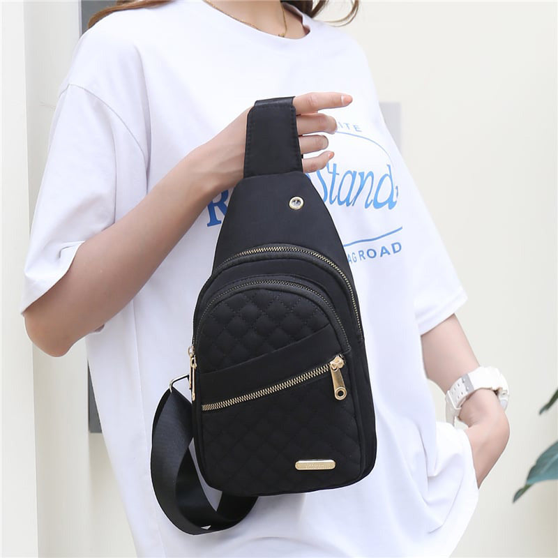 🔥 50 % RABATT ! 🛍️🎒 Leichte Metall-Brusttasche mit Reißverschluss und Kabeldurchführung – Exquisites Geschenk ✨🎁