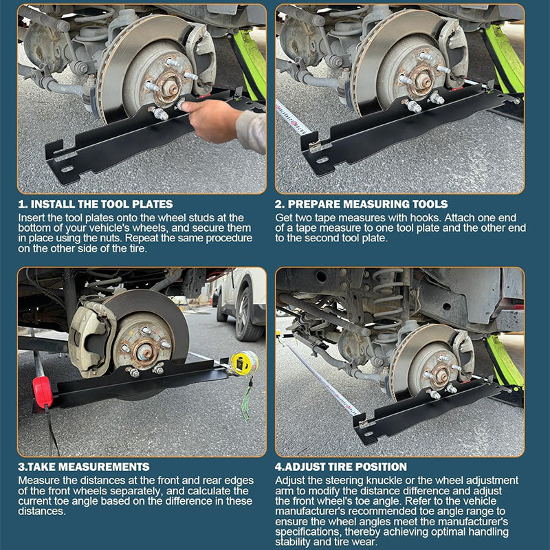 🔧✨ 50% RABATT! Edelstahl Achsmessgerät-Platte – Präzise Ausrichtung für Fahrzeugachsen, robust & langlebig 🔩
