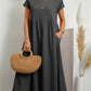 👗✨ 50% RABATT! Einfarbiges, ärmelloses, lockeres Taschenkleid aus Baumwolle – Leicht, lässig & perfekt für den Sommer 🌞