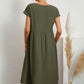 👗✨ 50% RABATT! Einfarbiges, ärmelloses, lockeres Taschenkleid aus Baumwolle – Leicht, lässig & perfekt für den Sommer 🌞