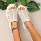 👡🔥 50% RABATT! Women‘s Casual Breathable Hollow Knitted Platform Sandals – Atmungsaktives Strickdesign, perfekt für heiße Tage 🌸✨