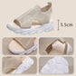 👡🔥 50% RABATT! Women‘s Casual Breathable Hollow Knitted Platform Sandals – Atmungsaktives Strickdesign, perfekt für heiße Tage 🌸✨