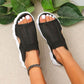 👡🔥 50% RABATT! Women‘s Casual Breathable Hollow Knitted Platform Sandals – Atmungsaktives Strickdesign, perfekt für heiße Tage 🌸✨