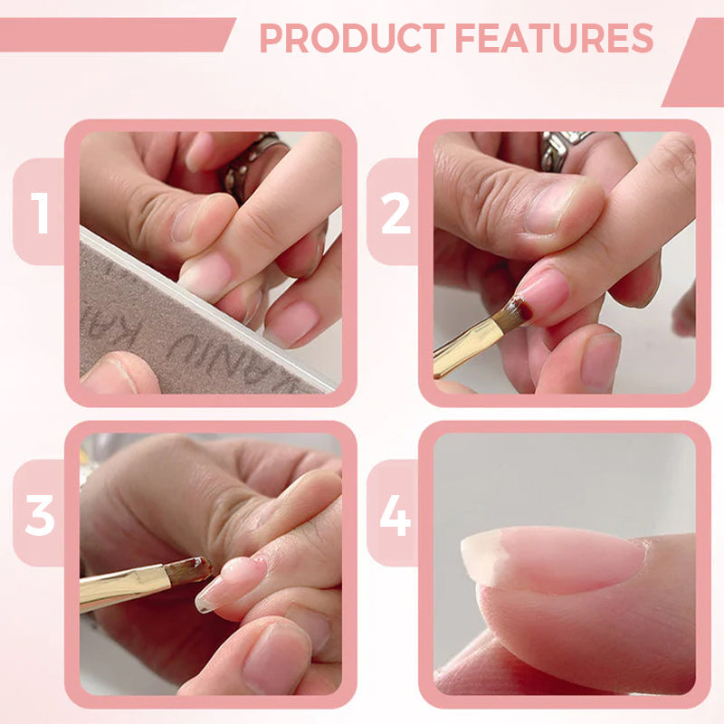 🔥Heißer Verkäufer 50% Rabatt💥🌸💐 3-in-1 Selbstnivellierendes Nagelaufbaugel – Perfekte Nagelpflege für Langlebigkeit