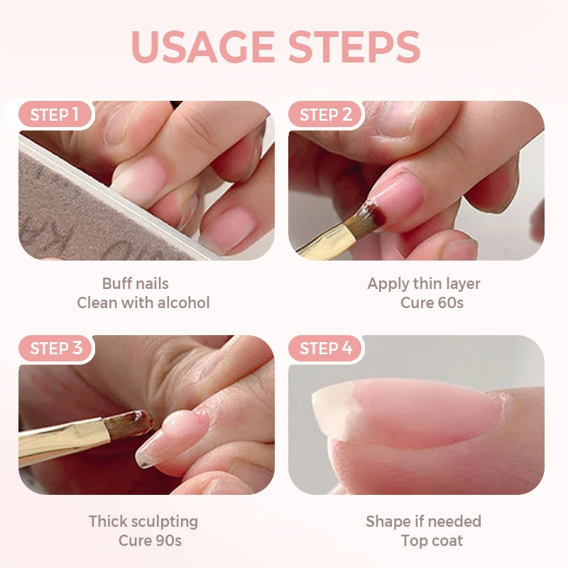 🔥Heißer Verkäufer 50% Rabatt💥🌸💐 3-in-1 Selbstnivellierendes Nagelaufbaugel – Perfekte Nagelpflege für Langlebigkeit