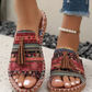 🌸💥 2026 NEU! Sommer Bohemian Print Damen Sandalen – 50% RABATT! Leicht, bequem & perfekt für Festival, Strand & Urlaub ✨