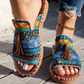 🌸💥 2026 NEU! Sommer Bohemian Print Damen Sandalen – 50% RABATT! Leicht, bequem & perfekt für Festival, Strand & Urlaub ✨