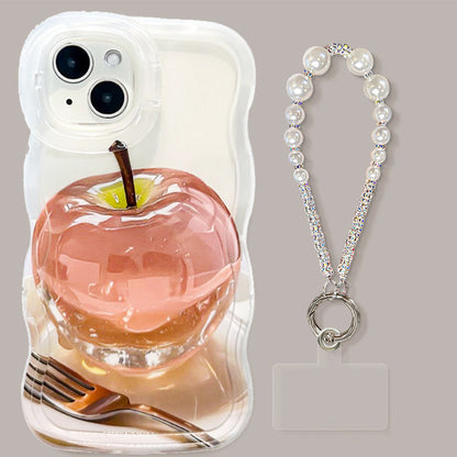 🍏🍎Transparente Handyhülle mit Apfelmuster für iPhone 16/15/14/13/12/11 Serie