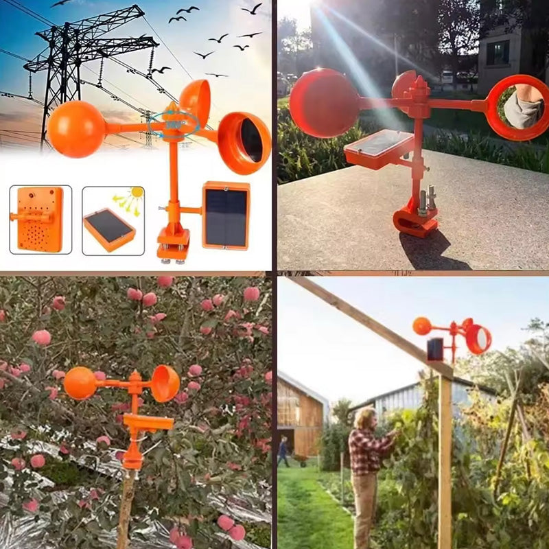 🏆✨📣📣🐦Reflektor und Windspinner zur Vogelabwehr mit Geräuschfunktion