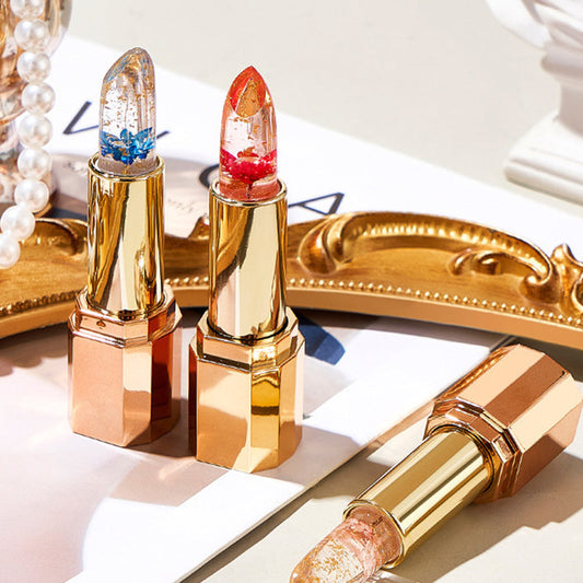 🔥 Der heißeste neue Petal Jelly Color Changing Lipstick 💄 Ernährende und feuchtigkeitsspendende Reparatur trockene Risse Kein Farbverlust, keine klebrige Tasse 😍!