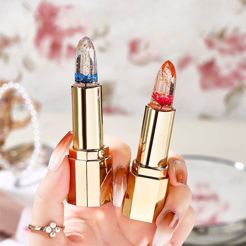 🔥 Der heißeste neue Petal Jelly Color Changing Lipstick 💄 Ernährende und feuchtigkeitsspendende Reparatur trockene Risse Kein Farbverlust, keine klebrige Tasse 😍!