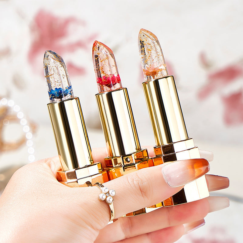 🔥 Der heißeste neue Petal Jelly Color Changing Lipstick 💄 Ernährende und feuchtigkeitsspendende Reparatur trockene Risse Kein Farbverlust, keine klebrige Tasse 😍!