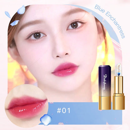 🔥 Der heißeste neue Petal Jelly Color Changing Lipstick 💄 Ernährende und feuchtigkeitsspendende Reparatur trockene Risse Kein Farbverlust, keine klebrige Tasse 😍!
