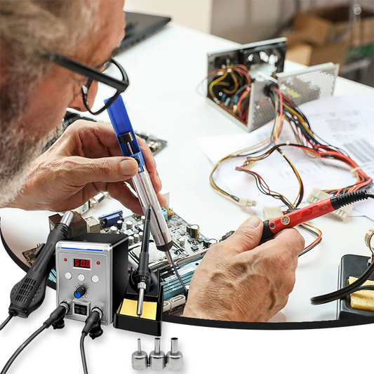 🔥Ermäßigte Preise für Sommerzeit mit 70% Rabatt🔥✨ 2-in-1 Heißluftlötstation