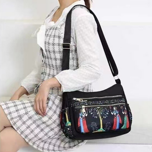 🎒✨ 50% RABATT! Modische, bedruckte Umhängetasche mit großem Fassungsvermögen – Vielseitig, praktisch & stylisch für Alltag & Reise ✨