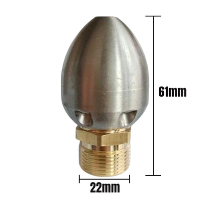 ✨🏆 Heavy-Duty Torpedo-Shaped Jet Düse für High-Flow-Ablaufreinigung
