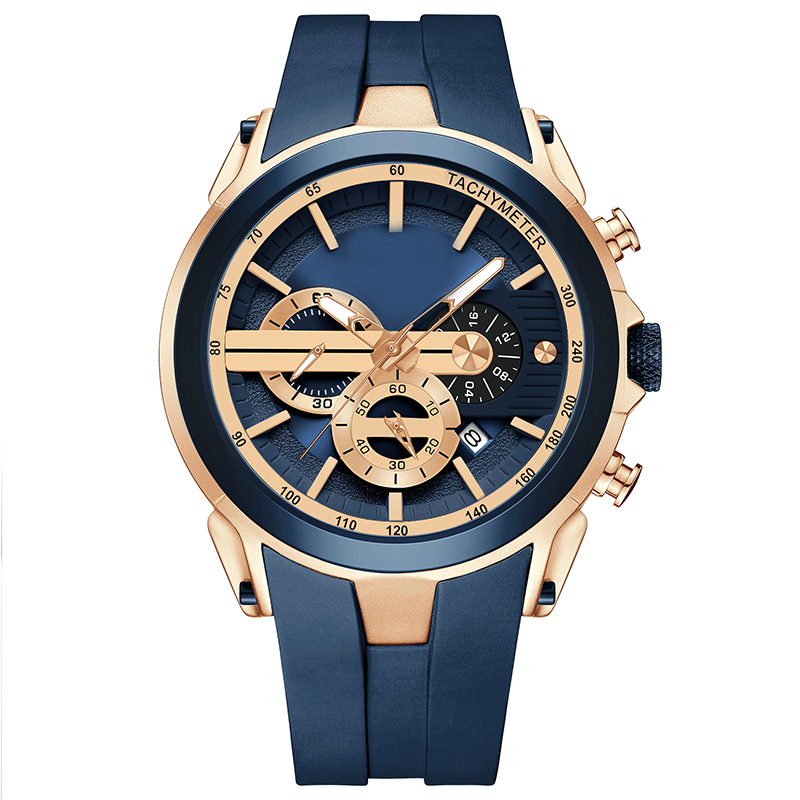 🏆✨Sportuhr im Stil mit Leuchtanzeige, Silikonarmband und wasserdichtem Design