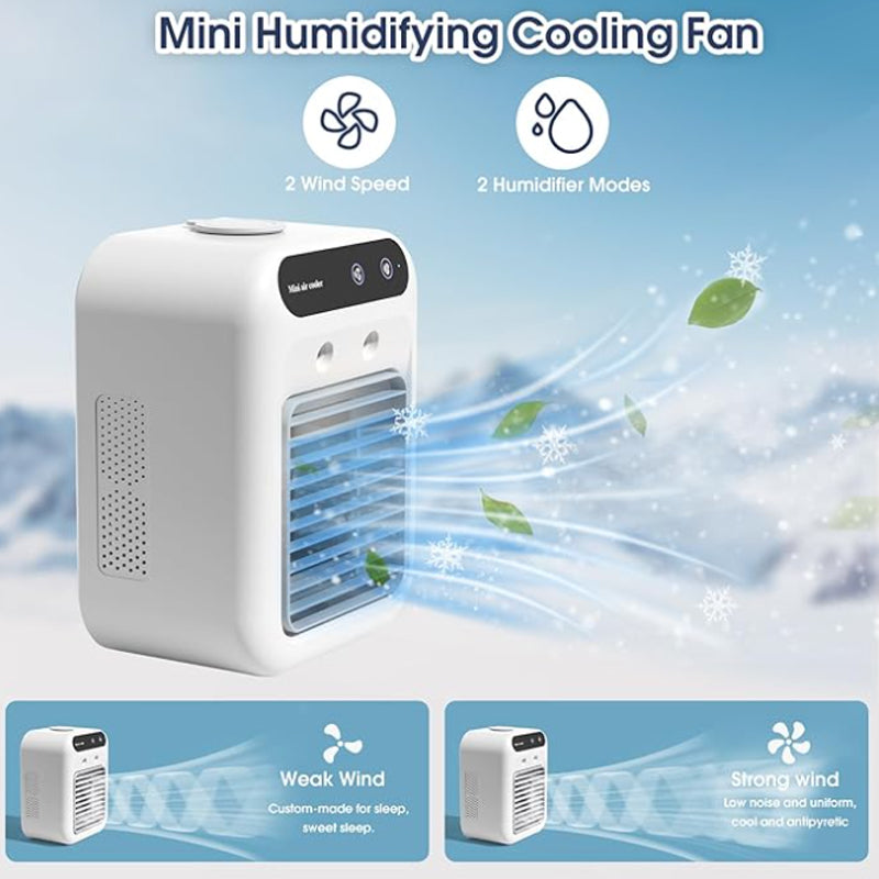 Mini Tragbare Klimaanlage mit Kühl- und Luftbefeuchtungsfunktion