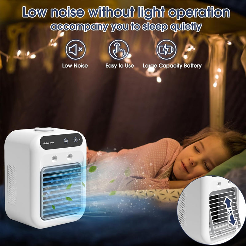 Mini Tragbare Klimaanlage mit Kühl- und Luftbefeuchtungsfunktion