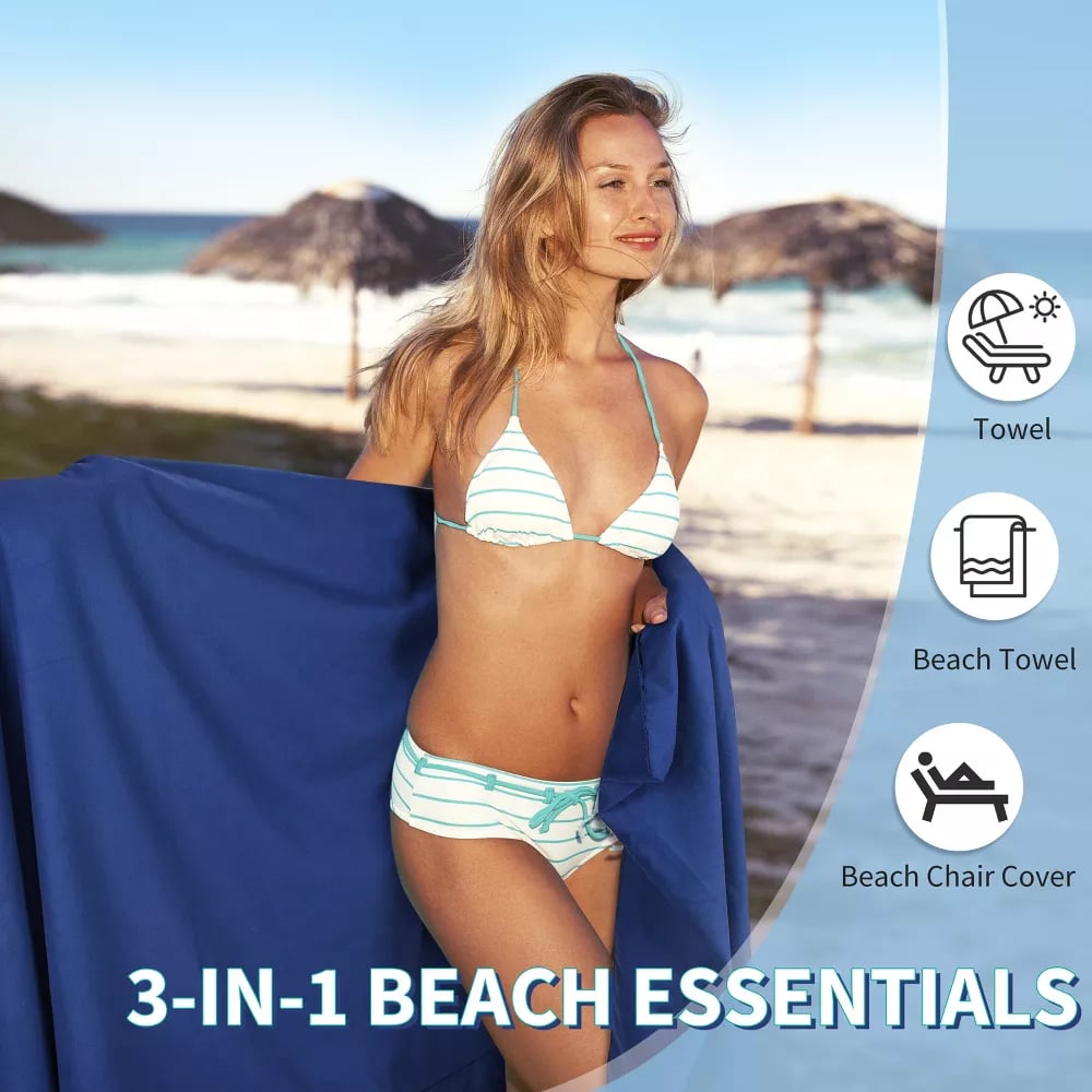 🏖️🌞 2026 NEUHEIT! Sonnenliegetuch in Tasche mit Aufbewahrungstasche – 50% RABATT! 🌊✨ Ultra-kompakt, saugstark & perfekt für Strand, Pool & Reise